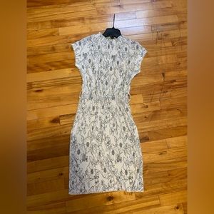 Vintage floral office dress bodycon